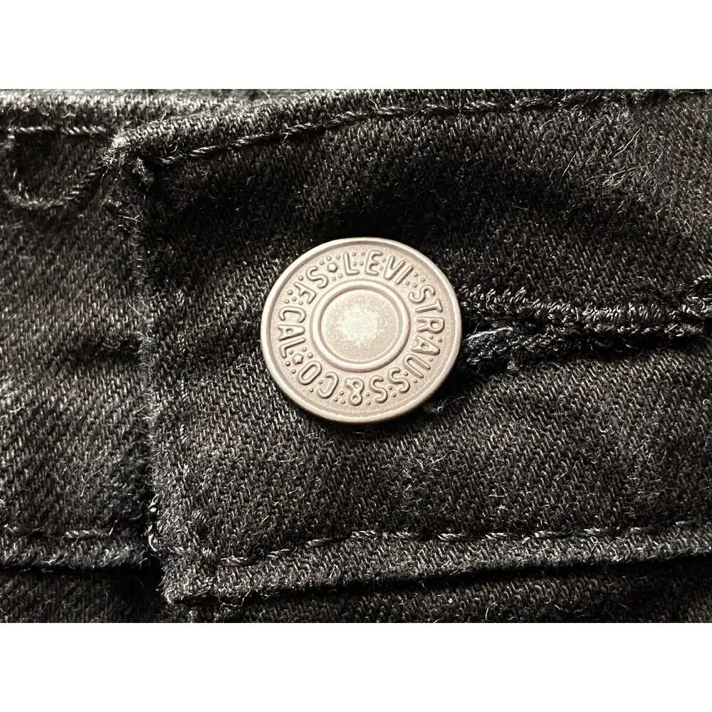 LEVI'S 541 Black Straight-Fit Flex Jeans Mens sz 32x30
